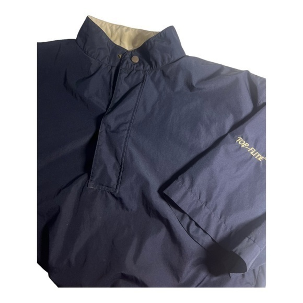 Top Flite Mens Short Sleeve Rain Shirt Navy‎ Blue (Large) Lined